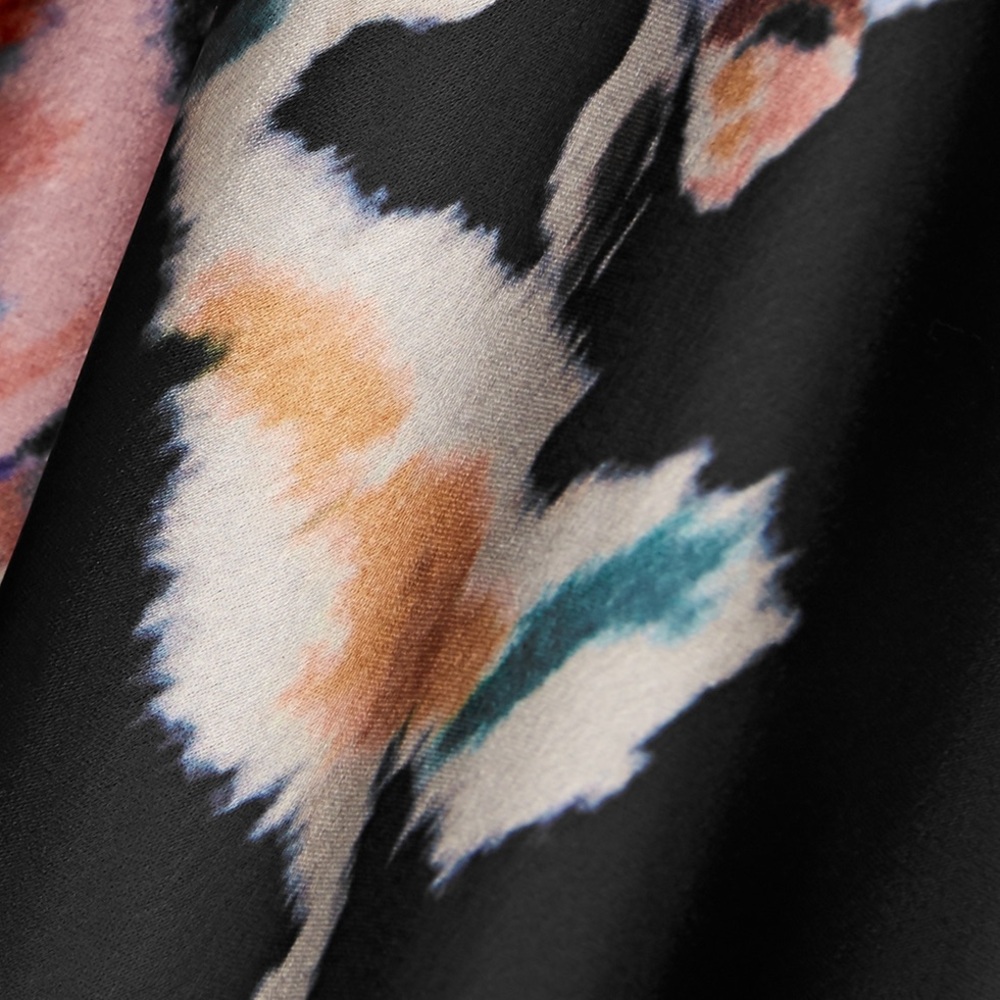 Vince Printed Satin Black Floral Slip Dress NWT - Picture 13 of 13